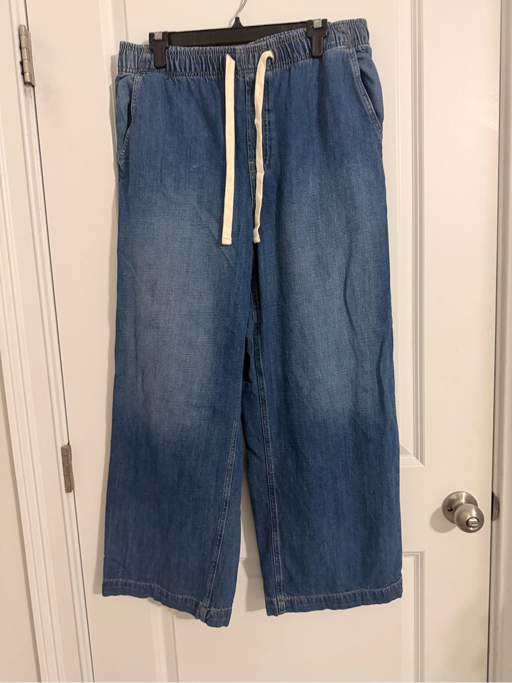 GAP Relaxed Blue Denim Drawstring Jeans